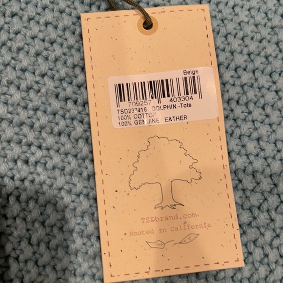 NWT TSD Dolphin Studded Tote - Picture 9 of 14